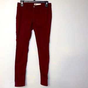 RSQ Womens Miami Jeggins in burgundy size 3 NWOT